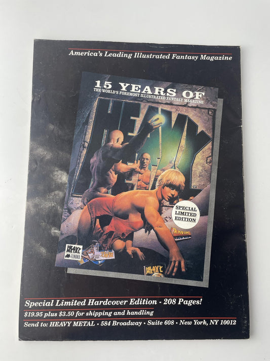 Vintage Heavy Metal Magazine March 1993 Illustrated Fantasy Sci-Fi Comic Adult