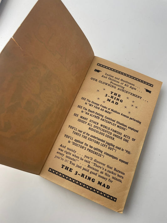 Three Ring Mad Albert B. Feldstein 1964 Eighth Printing Humor Signet