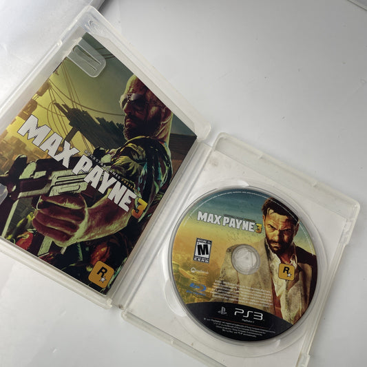 Max Payne 3 (Sony PlayStation 3, 2012) Very Good Disc