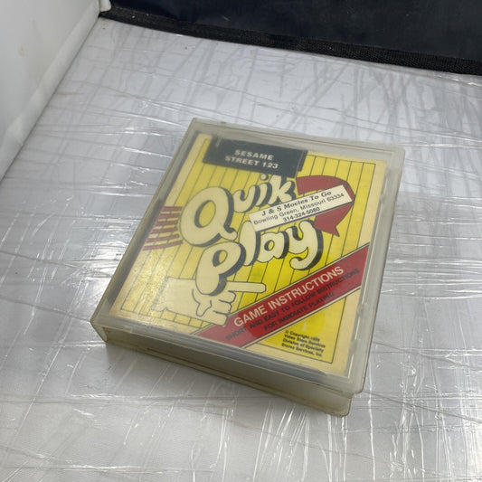 Sesame Street 123 + Rental Case (Nintendo Entertainment 1989) Missouri Unique