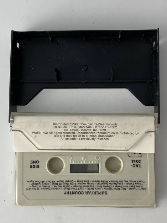 SUPERSTAR COUNTRY Cassette 1979 TeeVee Records Kenny Rogers Willie Nelson