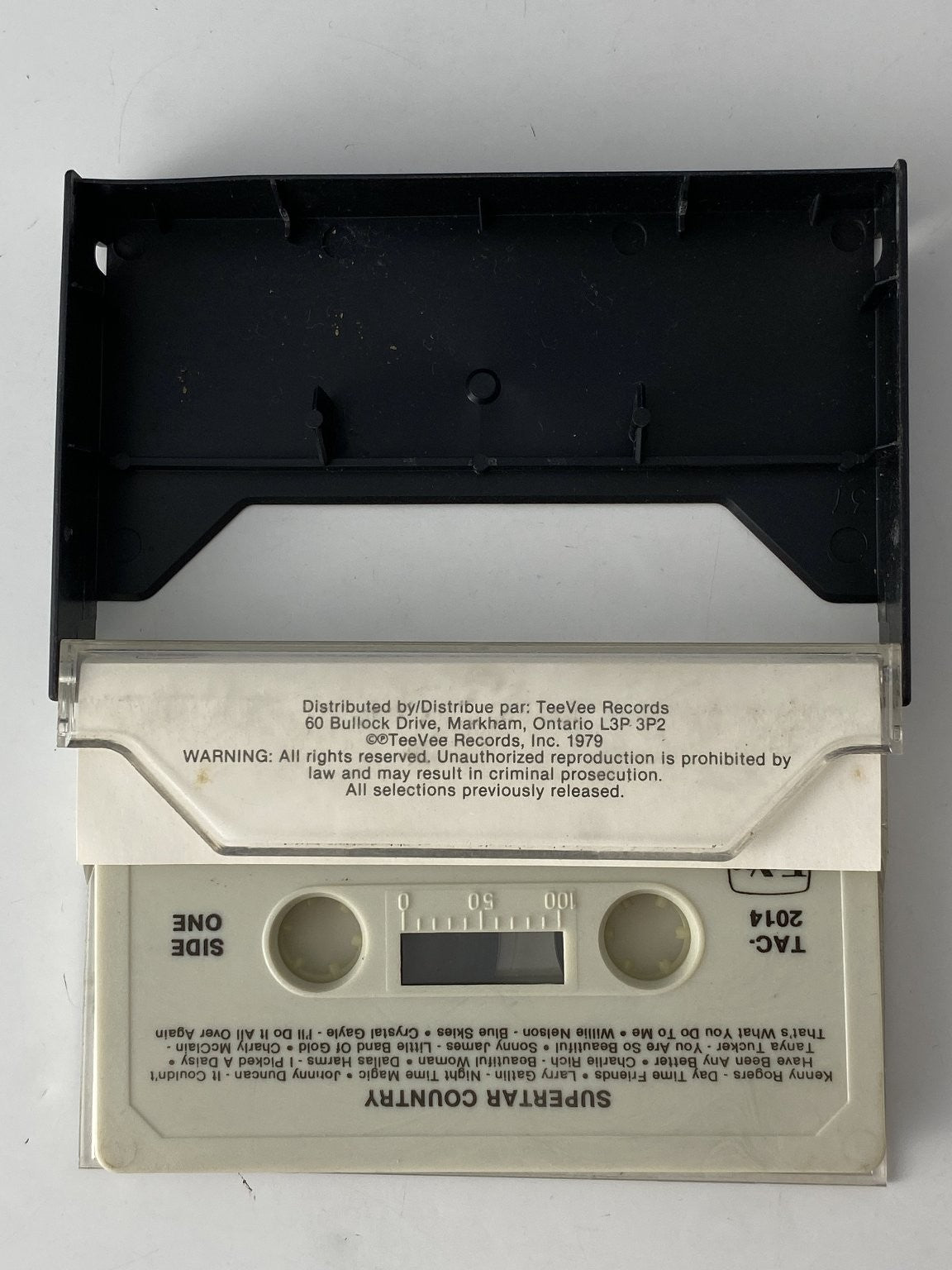 SUPERSTAR COUNTRY Cassette 1979 TeeVee Records Kenny Rogers Willie Nelson