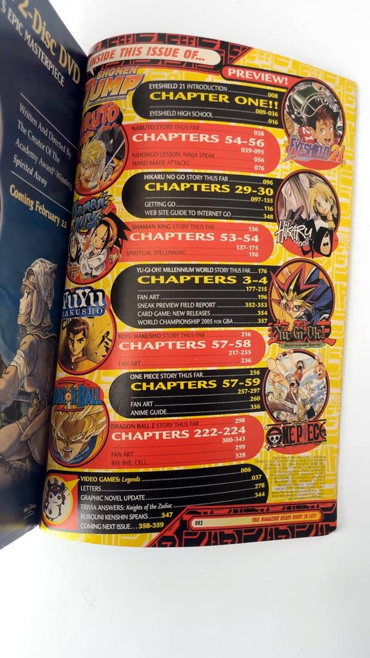 Shonen Jump March 2005 Vol 3 No 3 Naruto Rurouni Kenshin Eyeshield 21 NO CARD