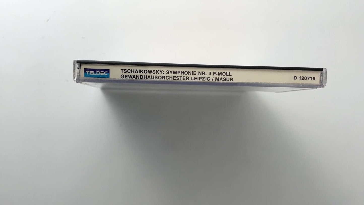 Tschaikowsky Symphony No.4 CD 1987 Kurt Masur Gewandhausorchester Teldec