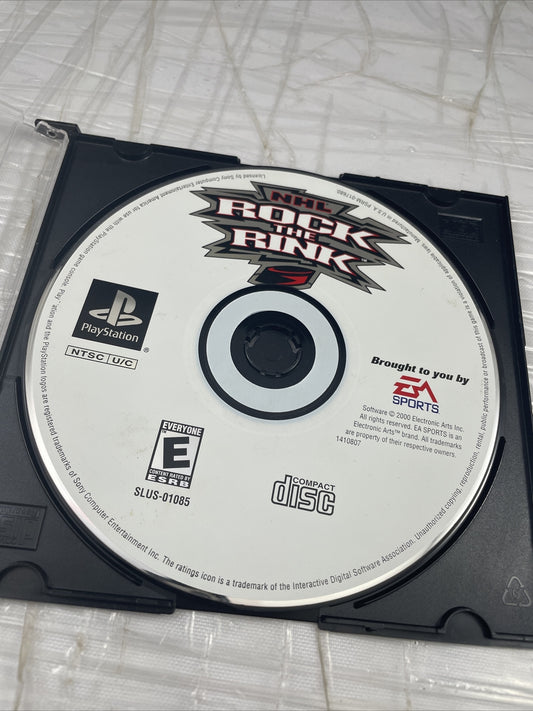 Sony PlayStation 1 PS1 Disc Only Tested NHL Rock the Rink Hockey Game
