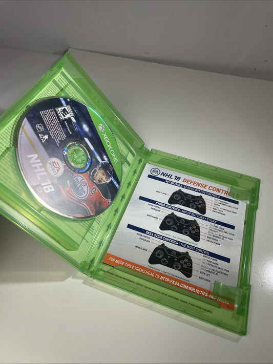 NHL 18 - Microsoft Xbox One - Complete In Box CIB 2018 Hockey Game Official