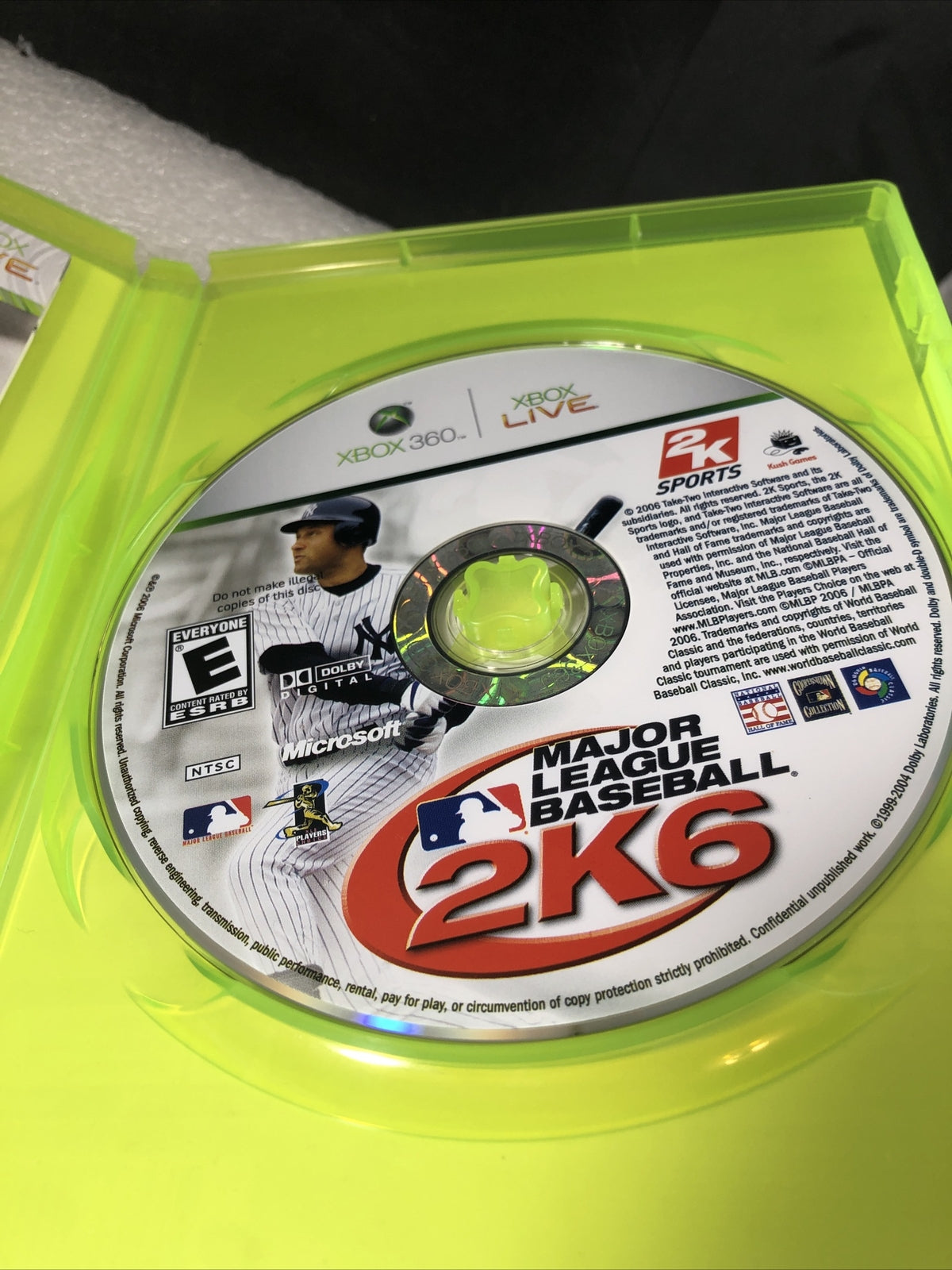 Major League Baseball 2K6 (Microsoft Xbox 360, 2006)