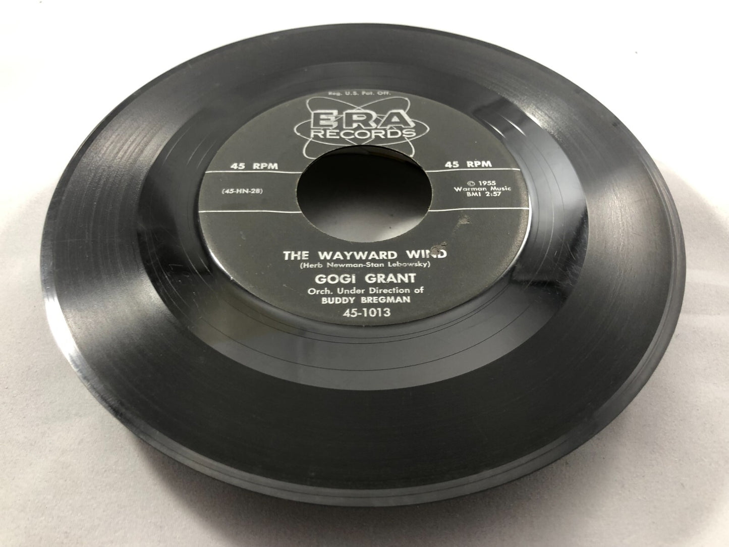GOGI GRANT - THE WAYWARD WIND / NO MORE THAN FOREVER - 7" VINYL 45 RPM VG