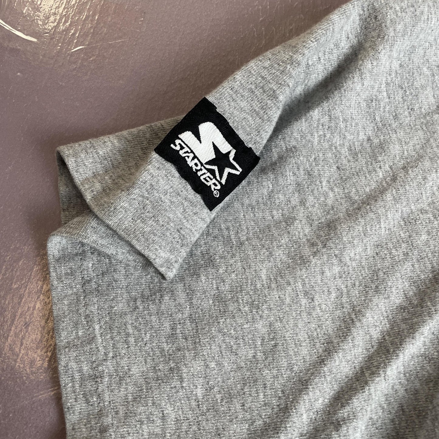 Vintage Denver Broncos Shirt Mens Large Gray NFL Football Starter Made USA 90s