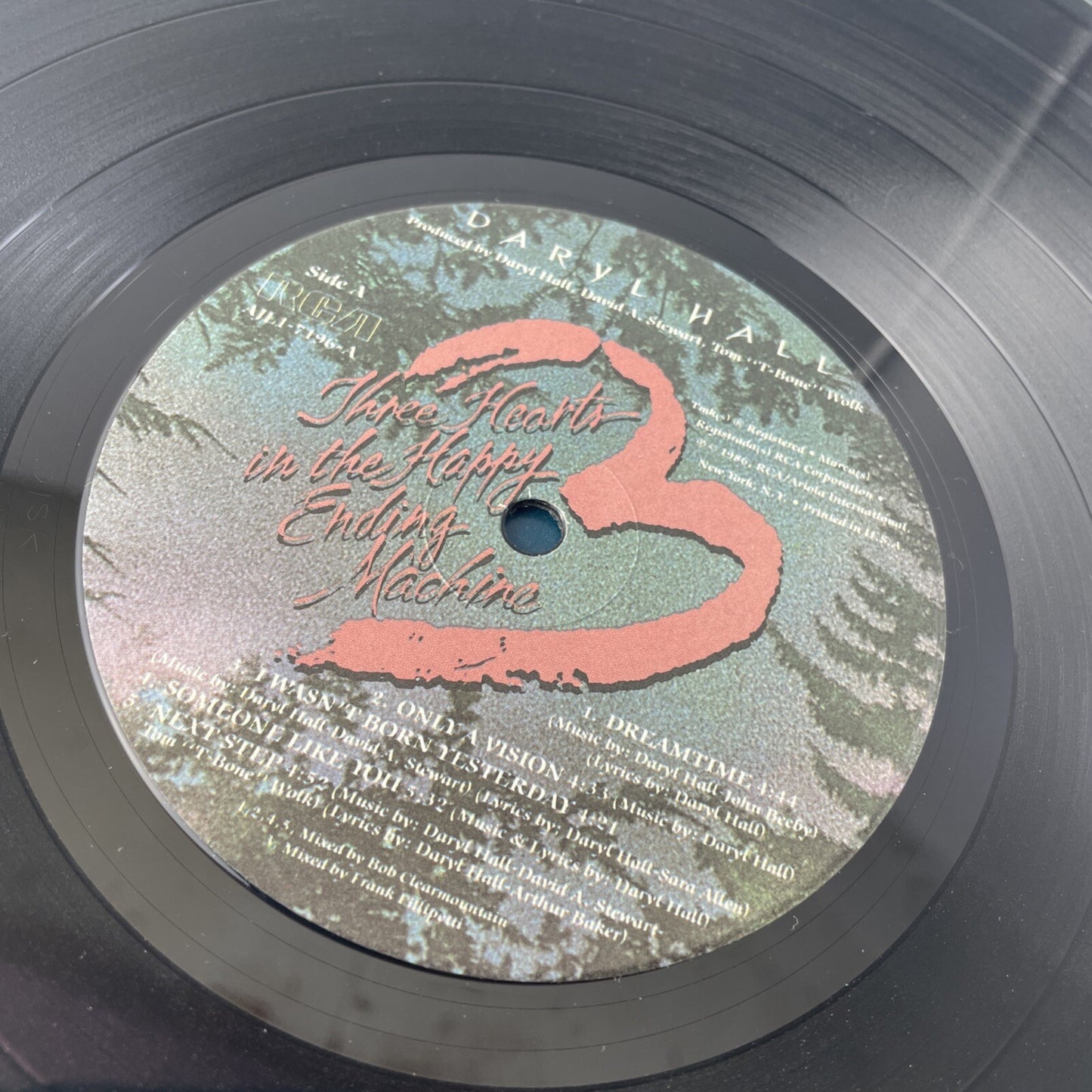 Vintage Daryl.Hall Three Hearts In The Happy Ending Machine Vinyl 1986