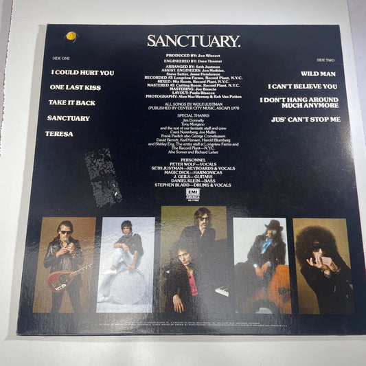The J. Geils Band, Sanctuary (Vintage Vinyl Record LP Album) VG