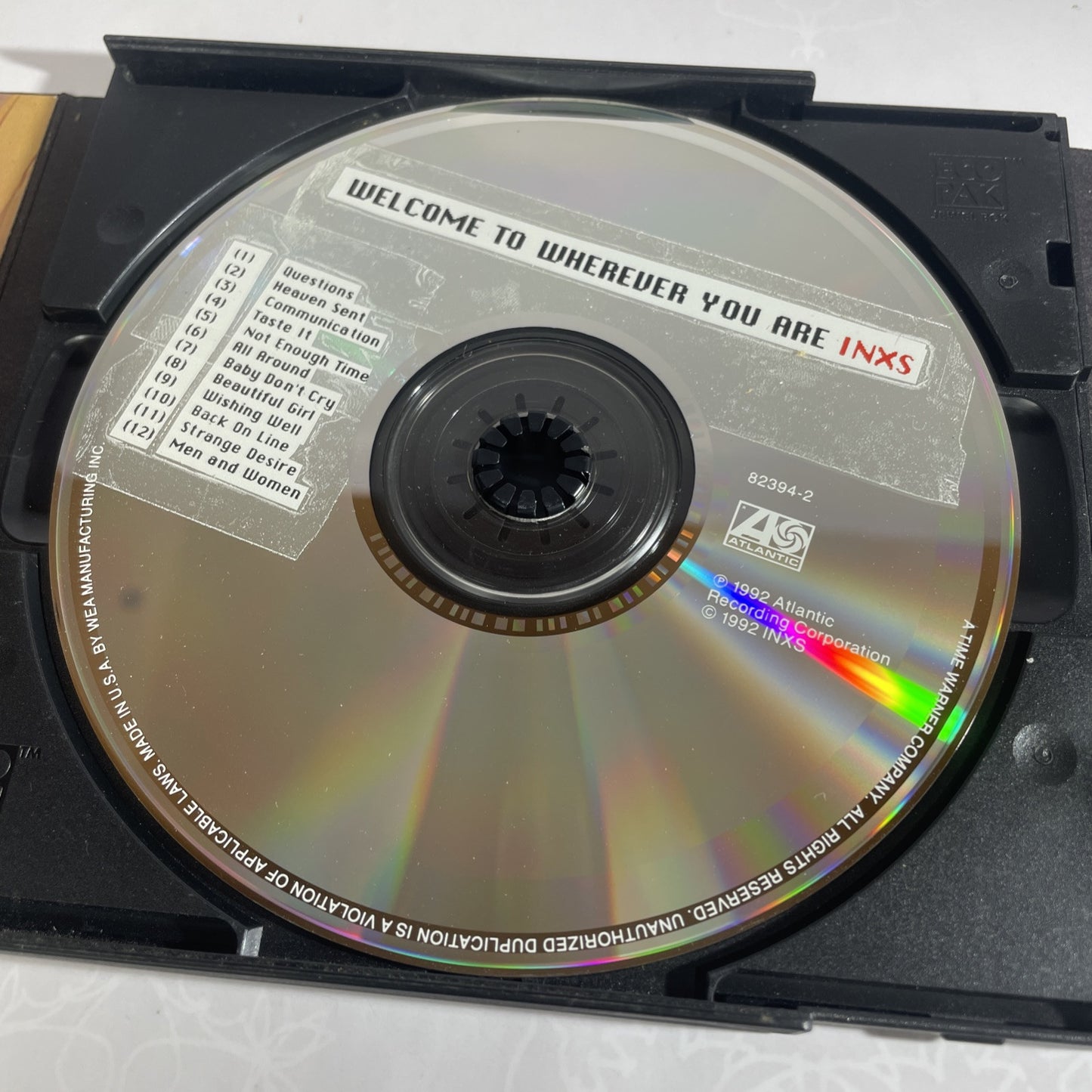 1992 Atlantic Recording Corp. - INXS Welcome to Wherever You Are - CD Rock Music