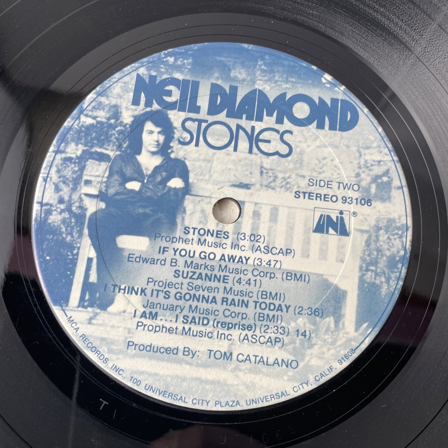 Neil Diamond - Stones LP Vinyl Record 1971 1st Pressing MCA 93106 w/ Envelope