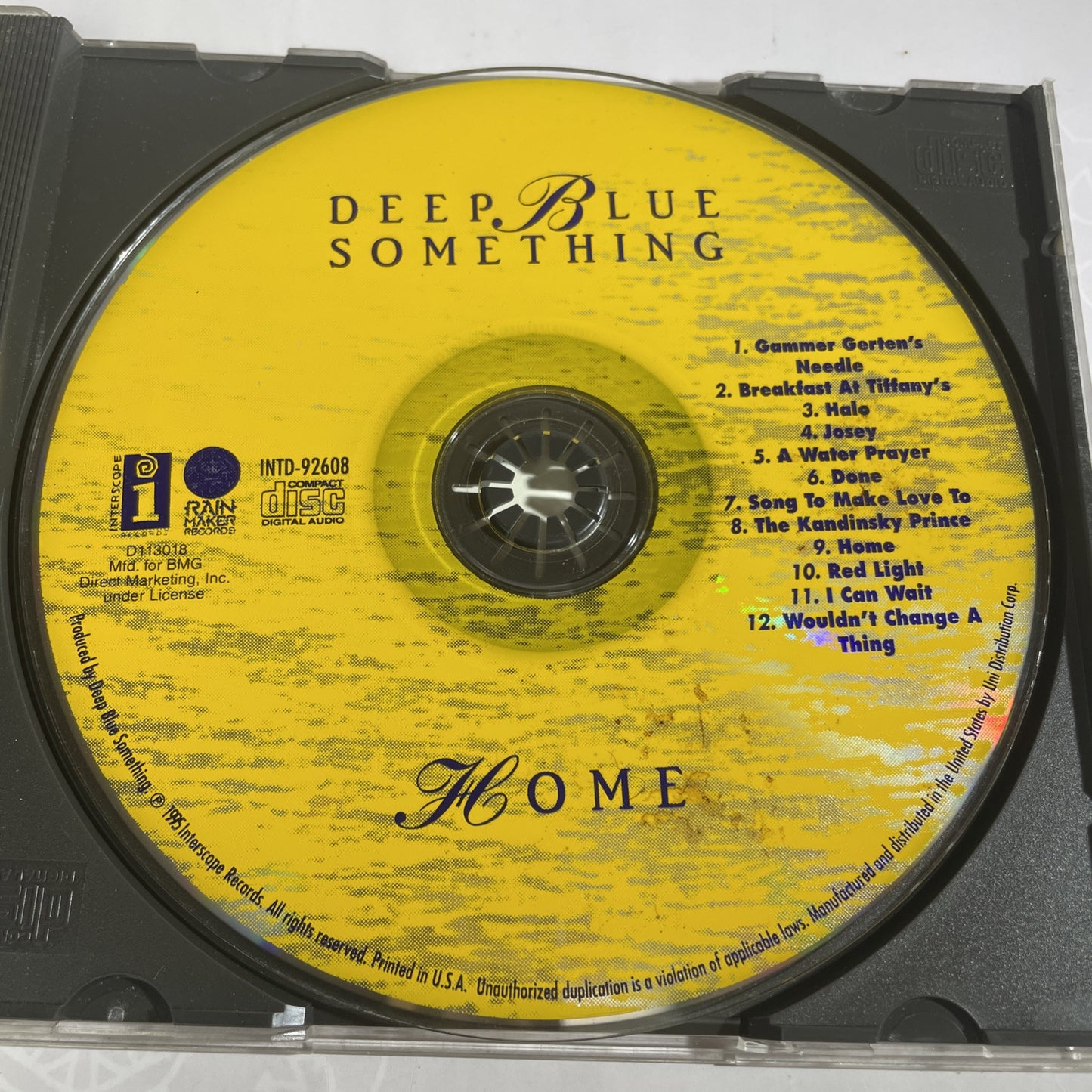 Home by Deep Blue Something (CD, Apr-Interscope (USA)) 90s Pop Rock Alt