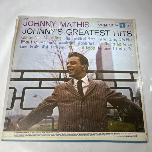 Vinyl Record LP Johnny Mathis Greatest Hits VG Condition Vintage Original