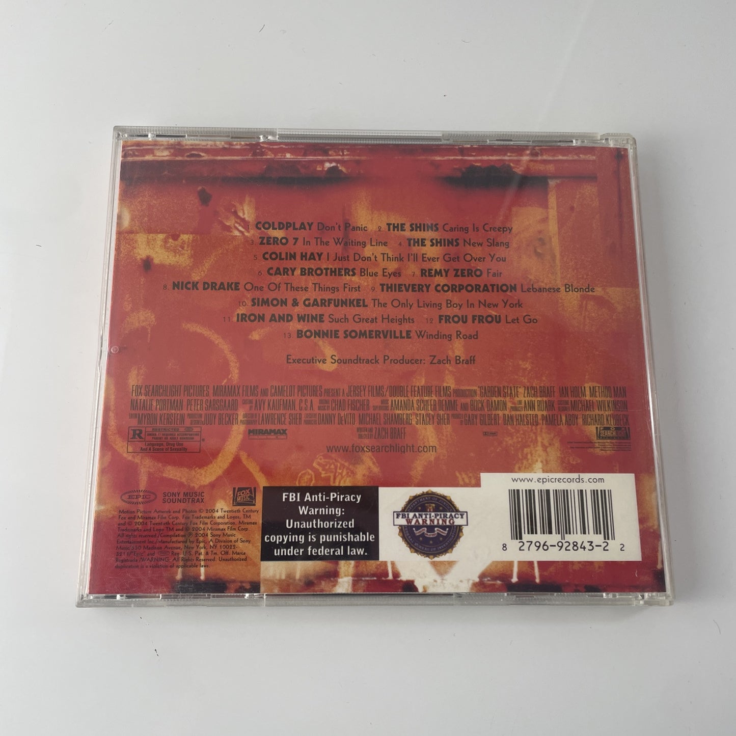 Various – Garden State (Music From Motion Picture) - CD Album 2004 Soundtrack