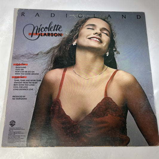 Rare Promo Stamp NICOLETTE LARSON--RADIOLAND--VINYL ALBUM Warner Bros Original