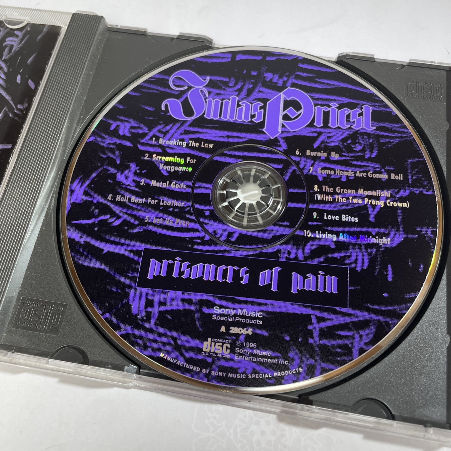 Judas Priest - Prisoners Of Pain CD 90s US press iron maiden metallica fight