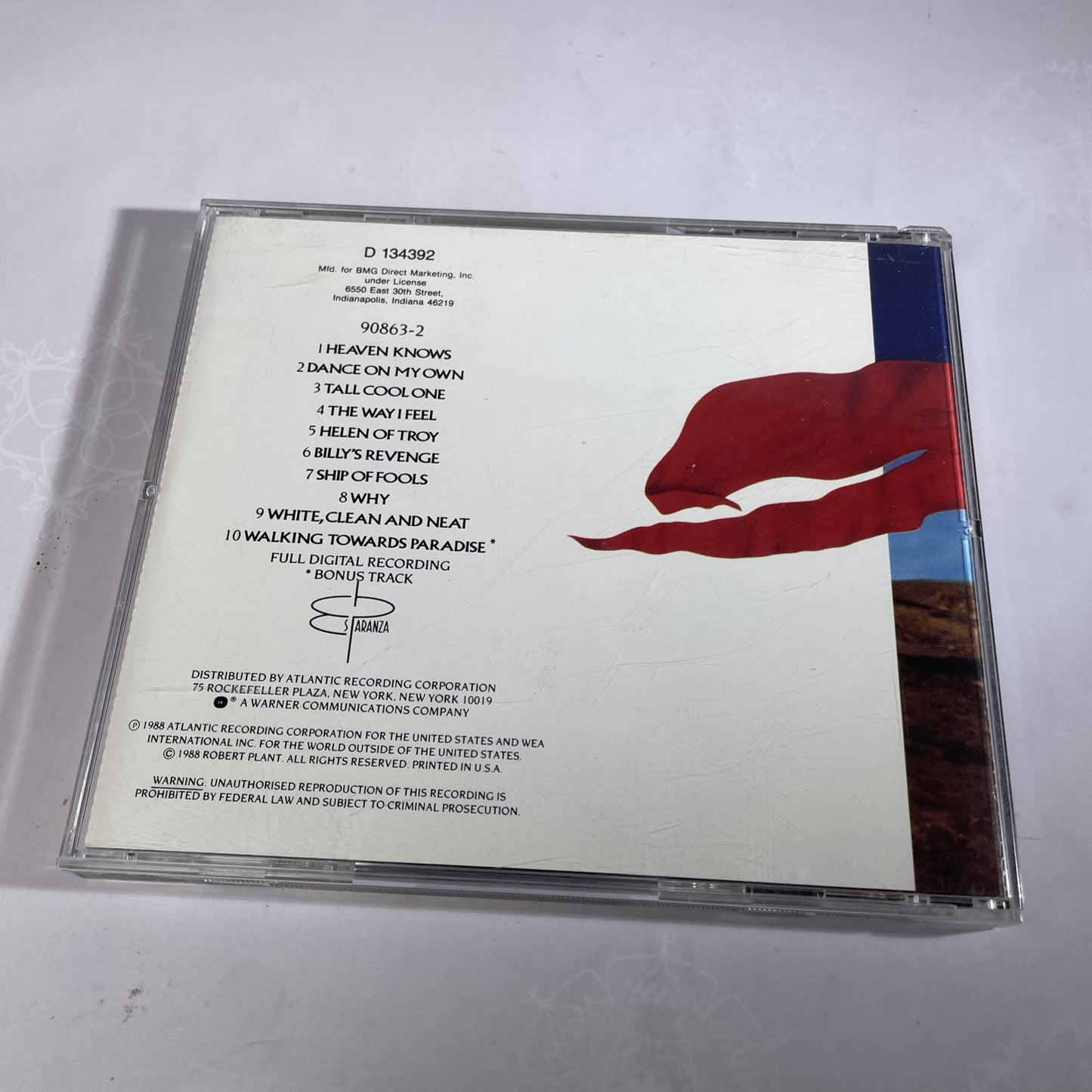 Now & Zen by Robert Plant (CD, 1988, Es Paranza) VG Original Classic Rock Vocals