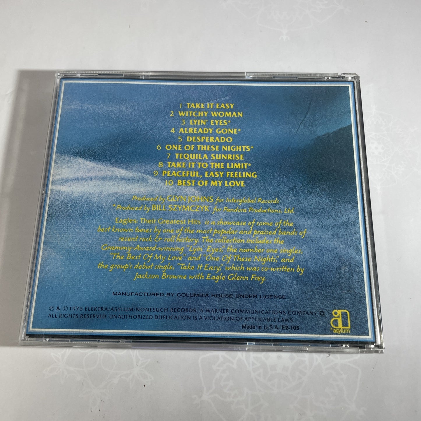 The Eagles : Their Greatest Hits (CD) Take It Easy - Desperado - Witchy Woman