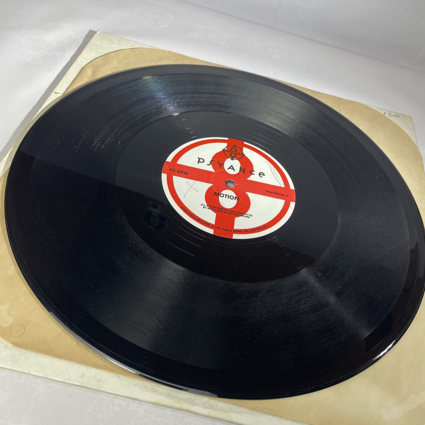 PSYANCE: MOTION/EQ/ANDROMEDAS DANCE: Plus 8 Records,1991 90s EDM Rare Single