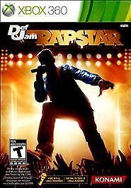 Def Jam Rapstar (Microsoft Xbox 360, 2010) COMPLETE W/Manual Tested No Mic