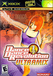 Dance Dance Revolution Ultramix (Microsoft Xbox, 2003) Platinum Hits Very Nice