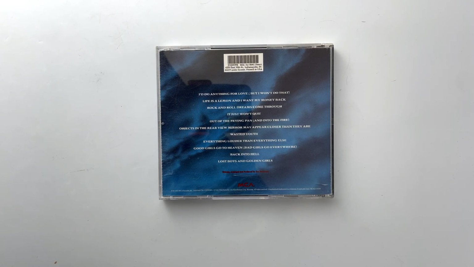 Meat Loaf - Bat Out of Hell II CD 1993 Rock MCA Records