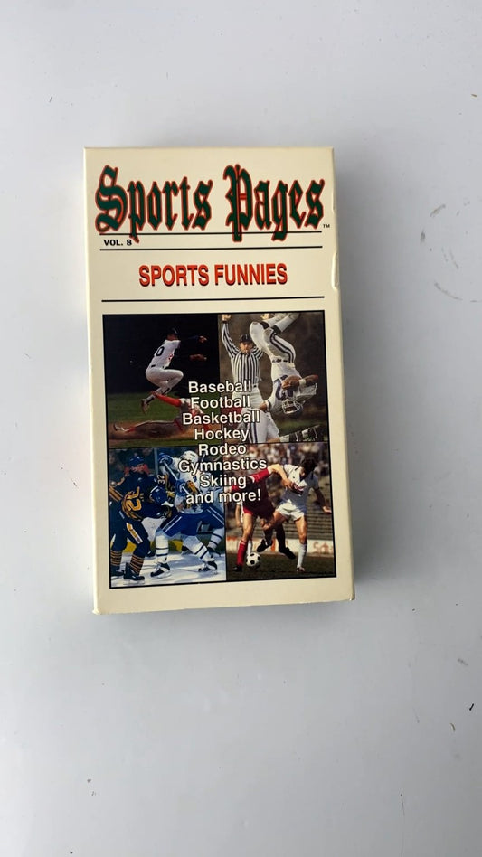 Sports Pages Sports Funnies VHS 1992 Sports Comedy Simitar Entertainment