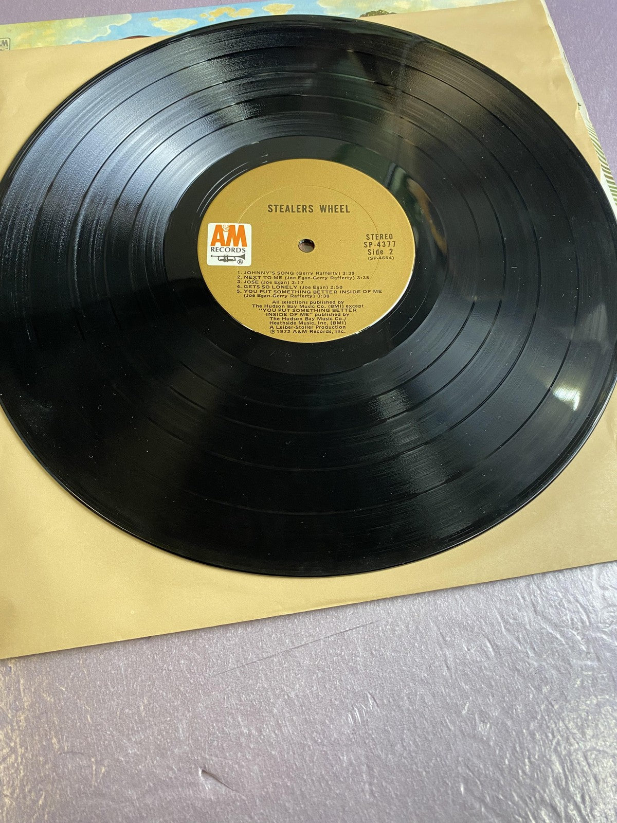 Vintage Stealers Wheel Self-Titled 12" Vinyl LP 1972 AFM Classic Rock Album