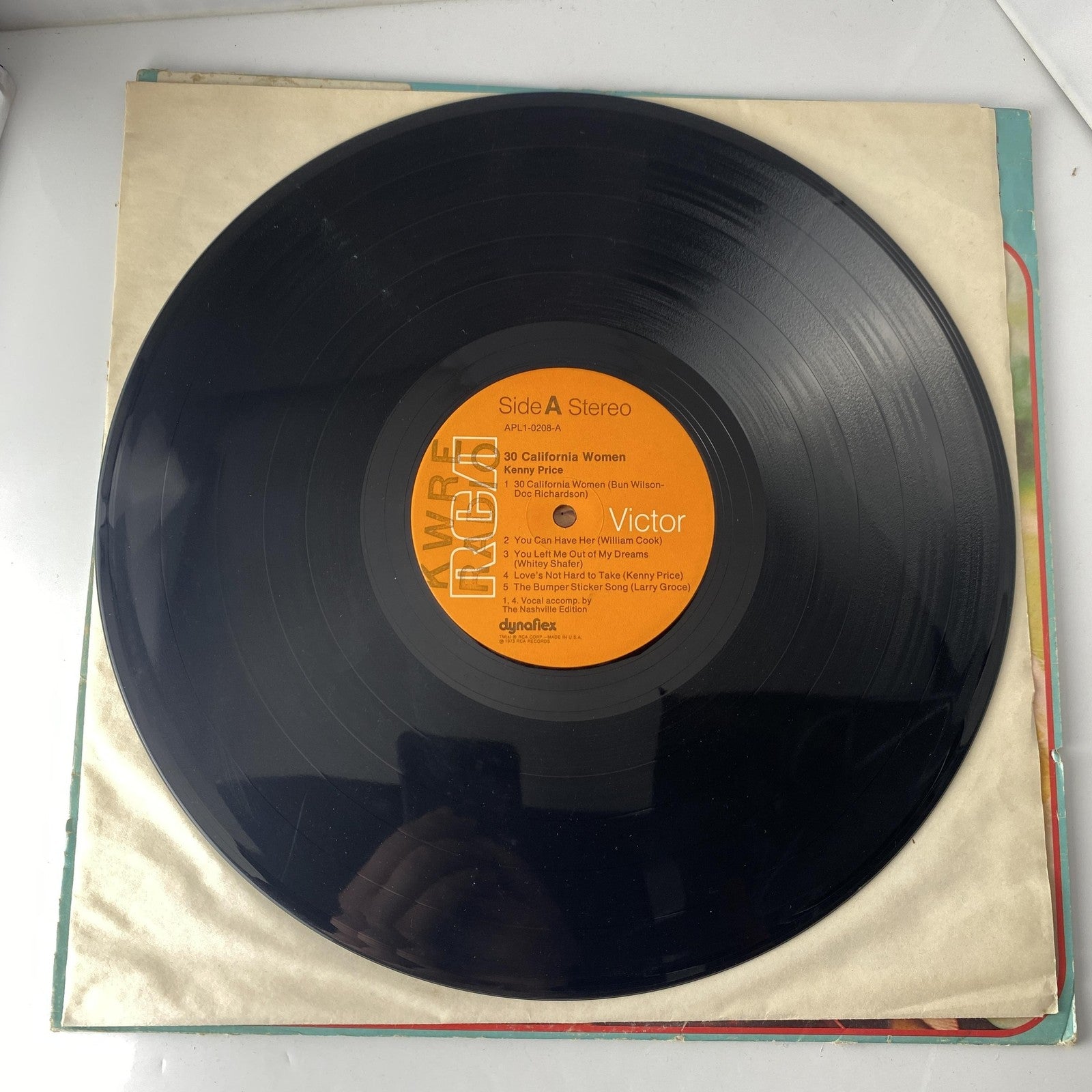 Vintage Kenny Price 30 California Women 12" Vinyl LP 1973 RCA Country Promo