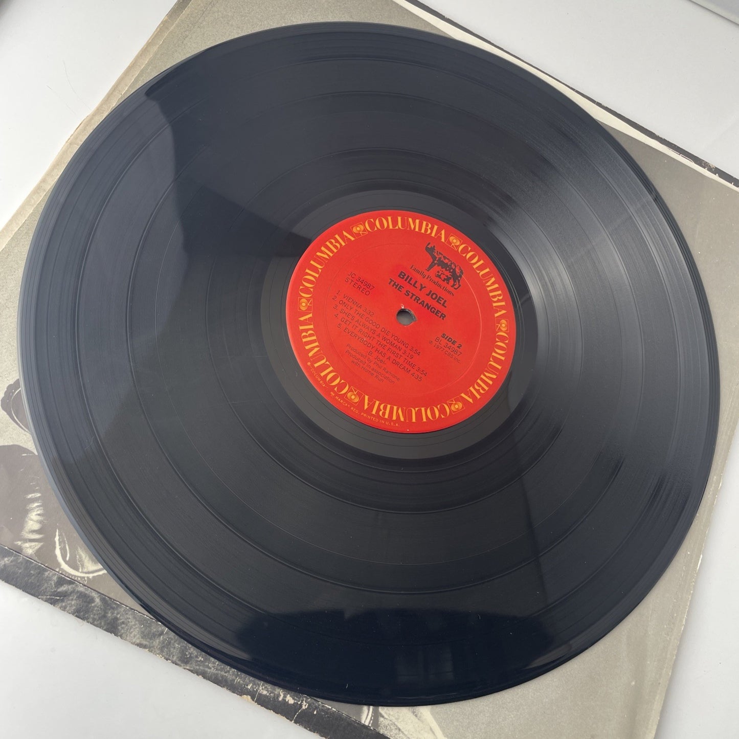 Billy Joel The Stranger 1977 LP Vinyl JC 34987 Columbia VG Record See Pics