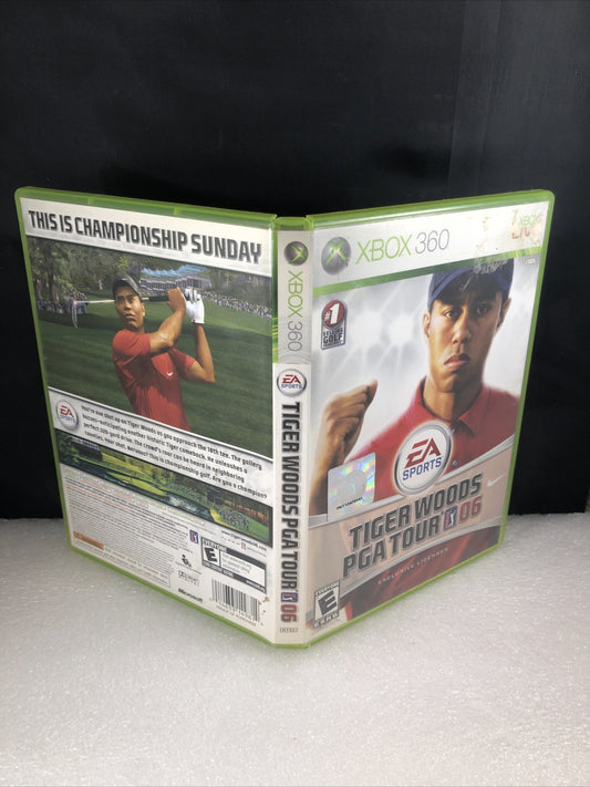 Tiger Woods PGA Tour 06 (Microsoft Xbox 360, 2005) CIB EA Sports Free Shipping