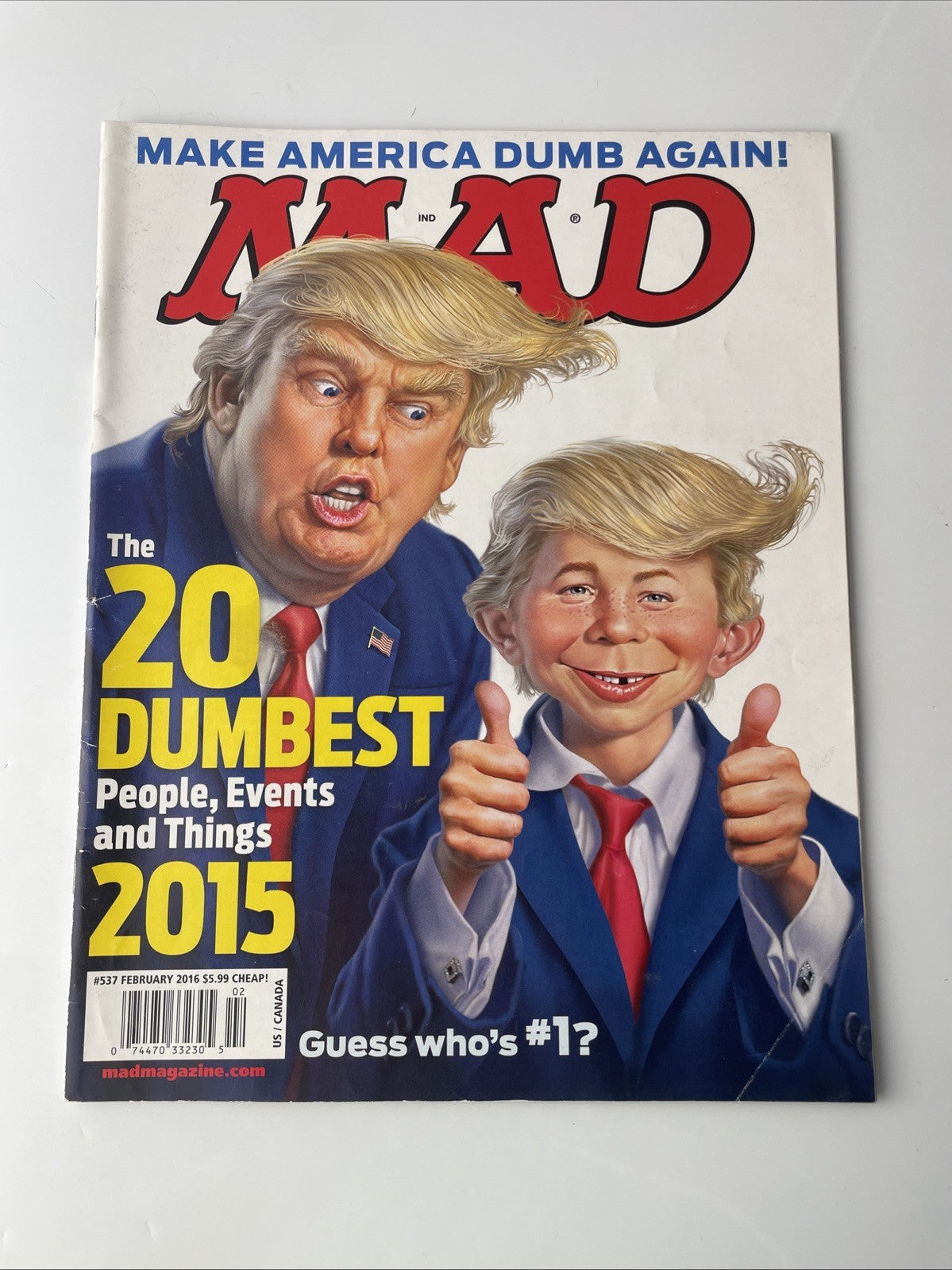 MAD Magazine Trump Cover Issue 537 February 2016: Make America Dumb Again!