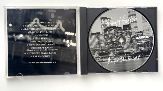 Whitney Houston - I'm Your Baby Tonight CD 1990 Duet with Stevie Wonder R&B