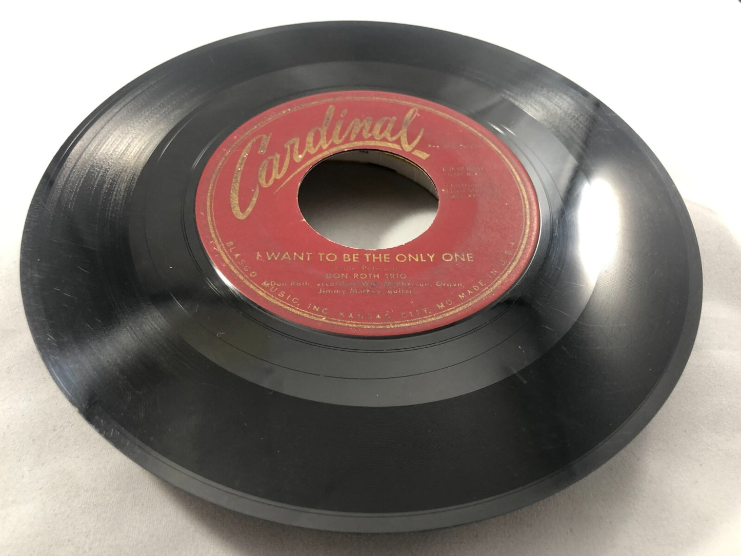 John Roth Trio - Because They All Love You - Cardinal (45 RPM 7”) (RC12) 