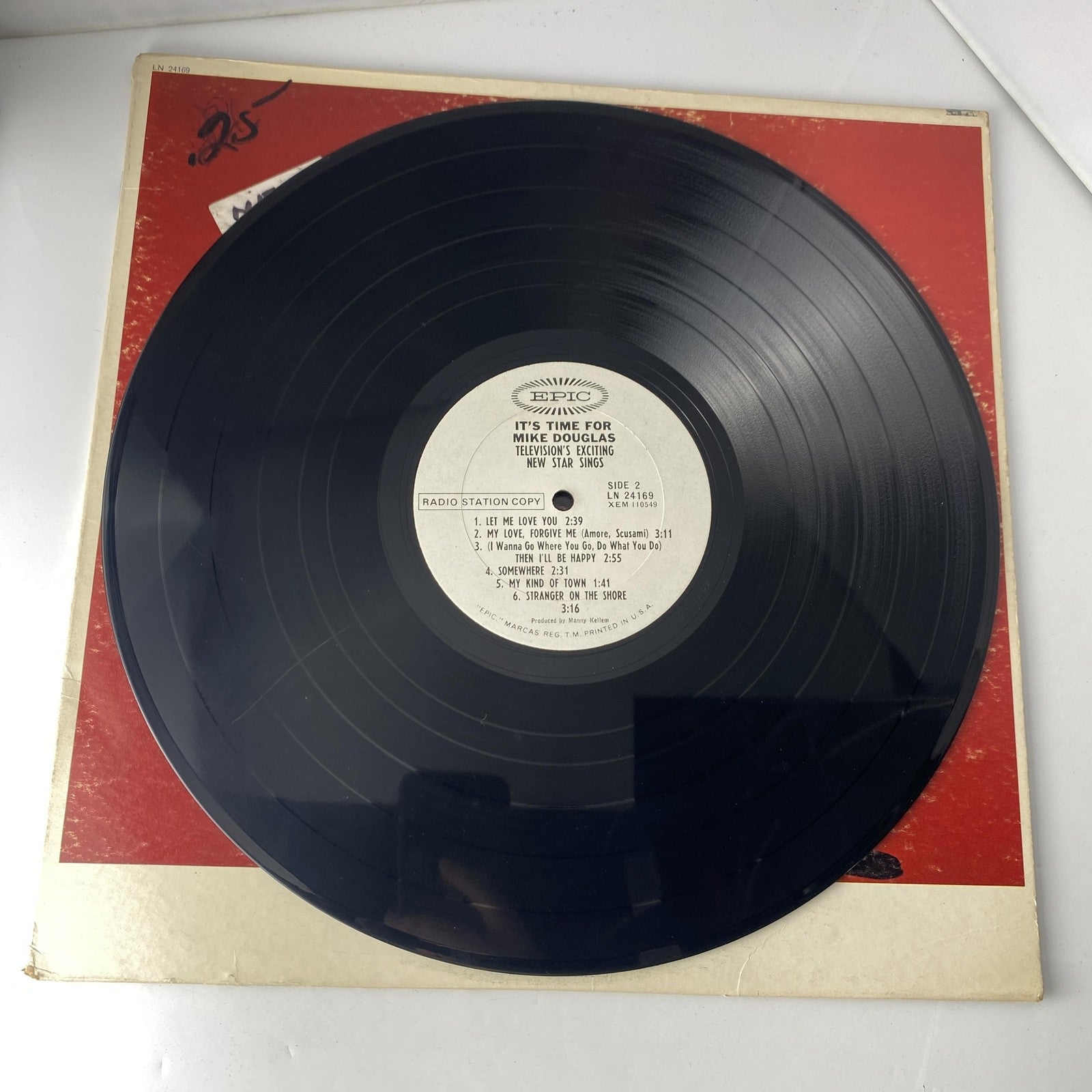 Vintage Mike Douglas Sings 12" Vinyl LP 1966 Epic Pop Vocal Promo Album