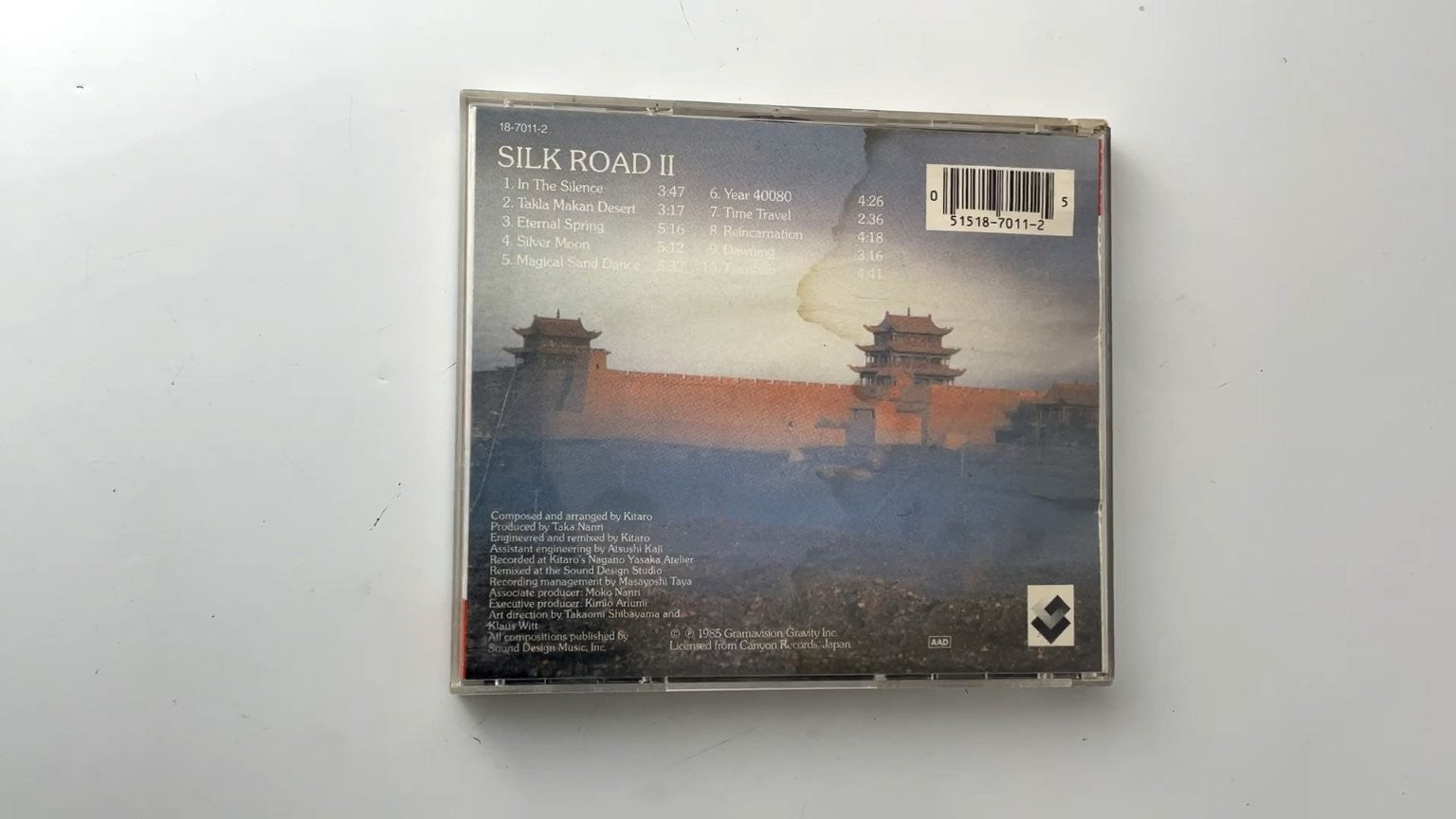 Kitaro - Silk Road II CD 1985 Japan Import New Age Gramavision