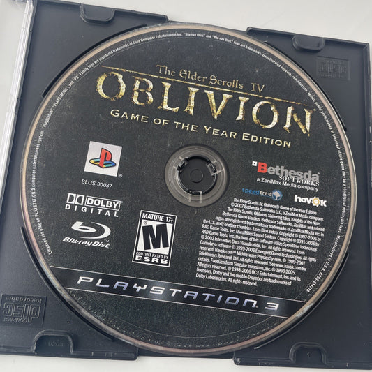 Elder Scrolls lV Oblivion - PS3 - Disc Only VG