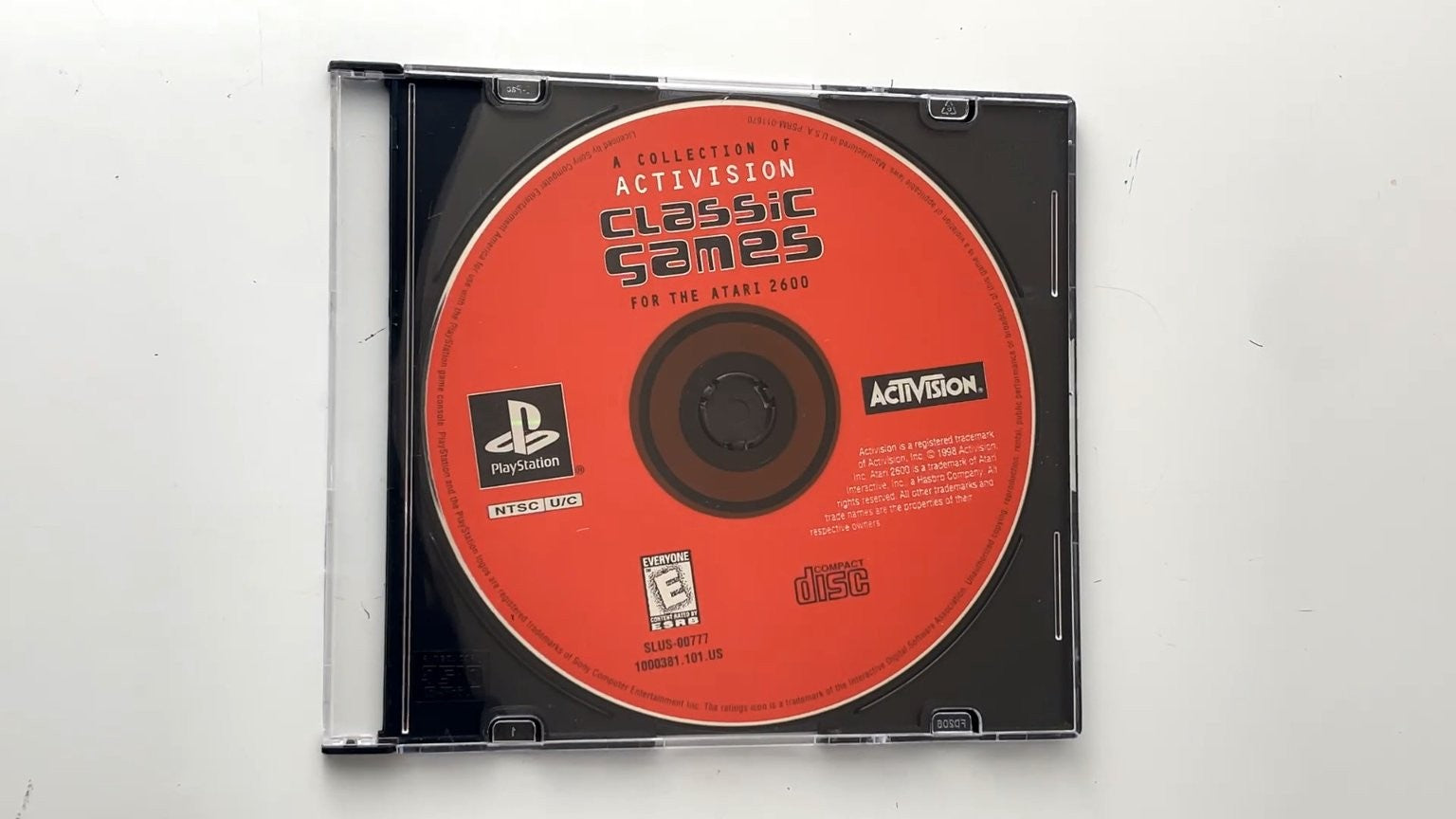 Activision Classic Games Atari 2600 PlayStation Video Game NTSC DISC ONLY