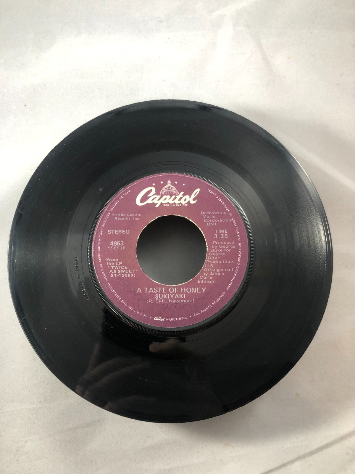 A TASTE OF HONEY Don't You Lead Me On 45 7" FUNK SOUL Record Vinyl 1980 VG
