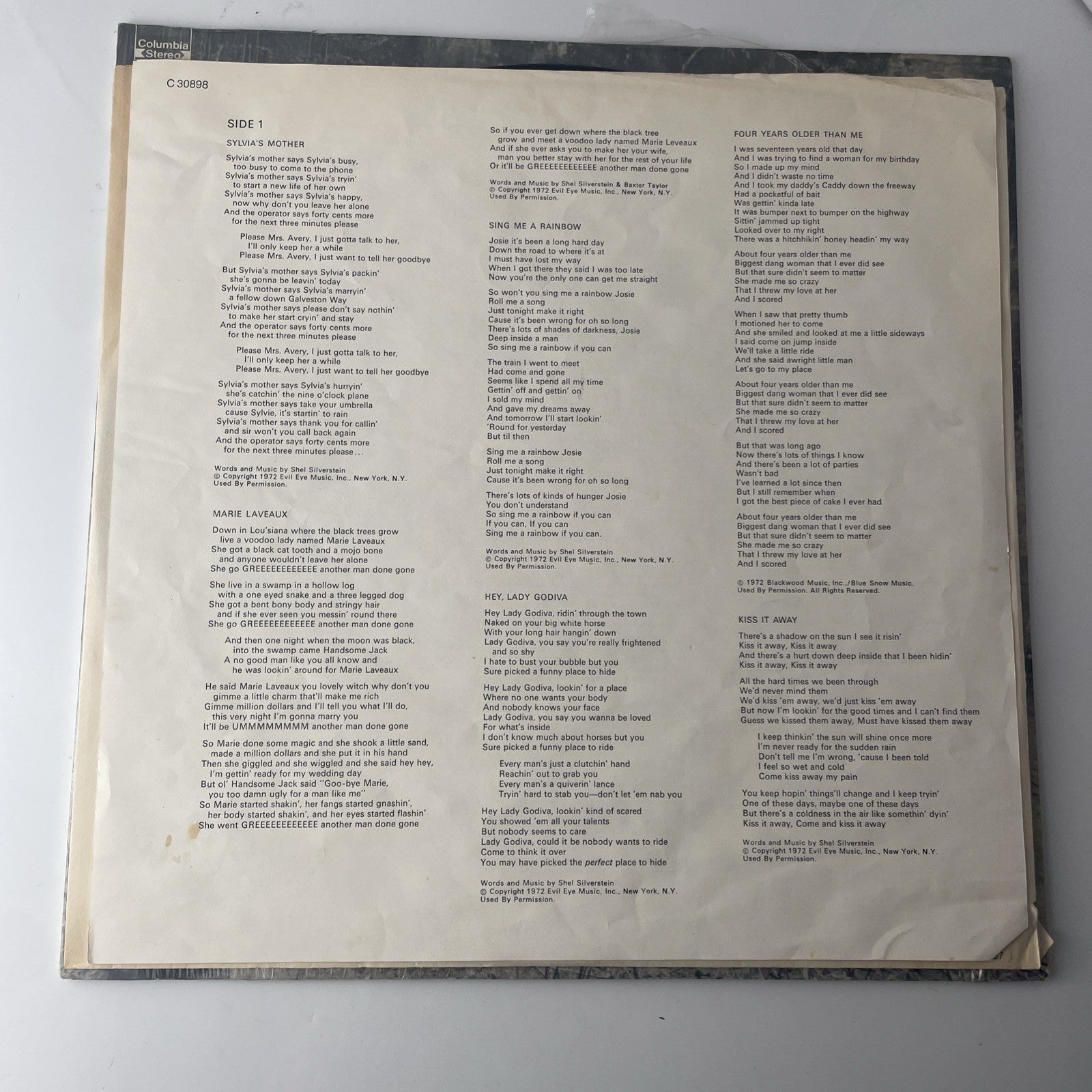 Doctor Hook And The Medicine Show- Doctor Hook- LP 1972 Columbia C 30898 VG