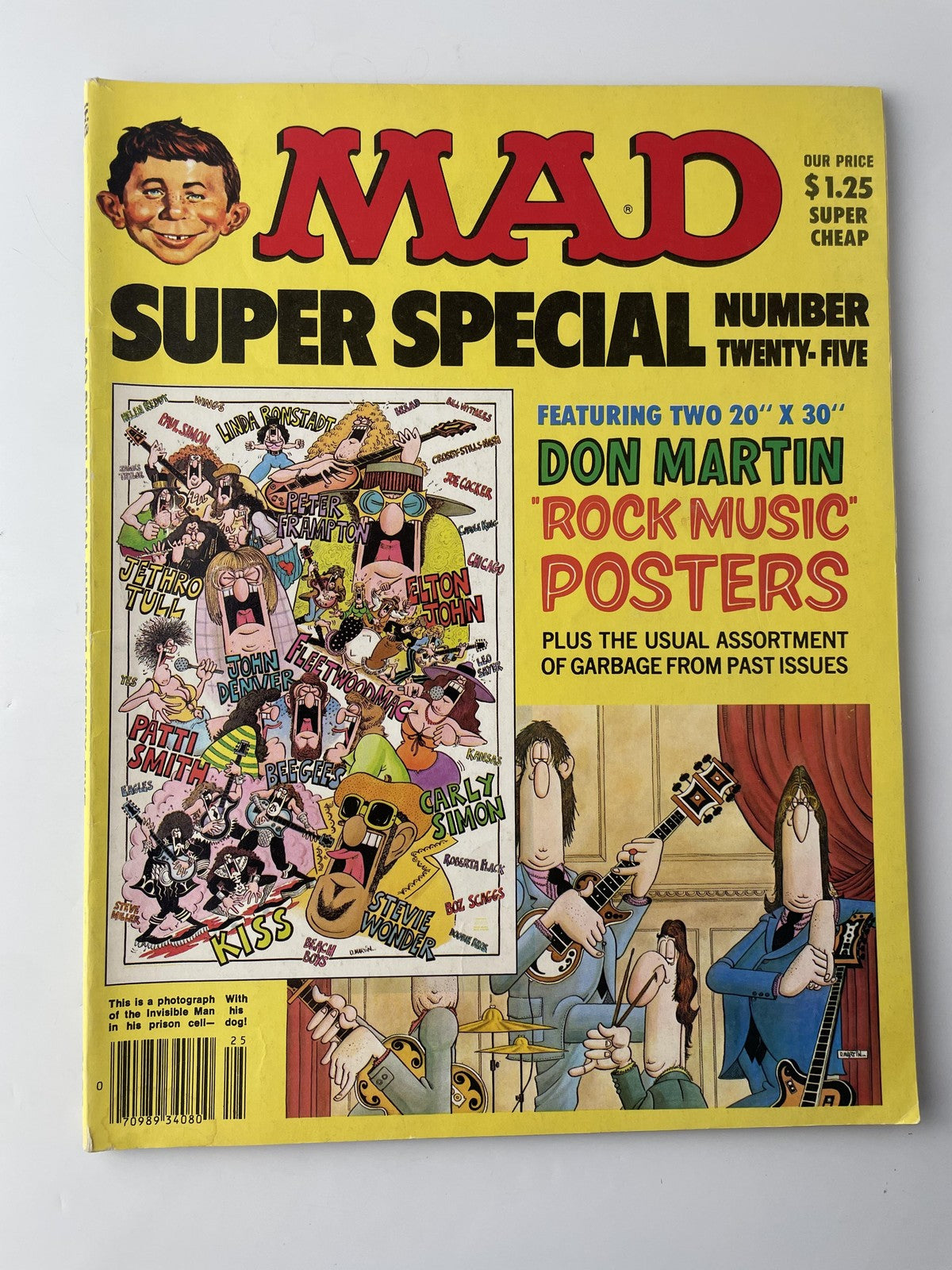 Vintage MAD Super Special 25 Don Martin Rock Music Posters 1978 Humor Magazine