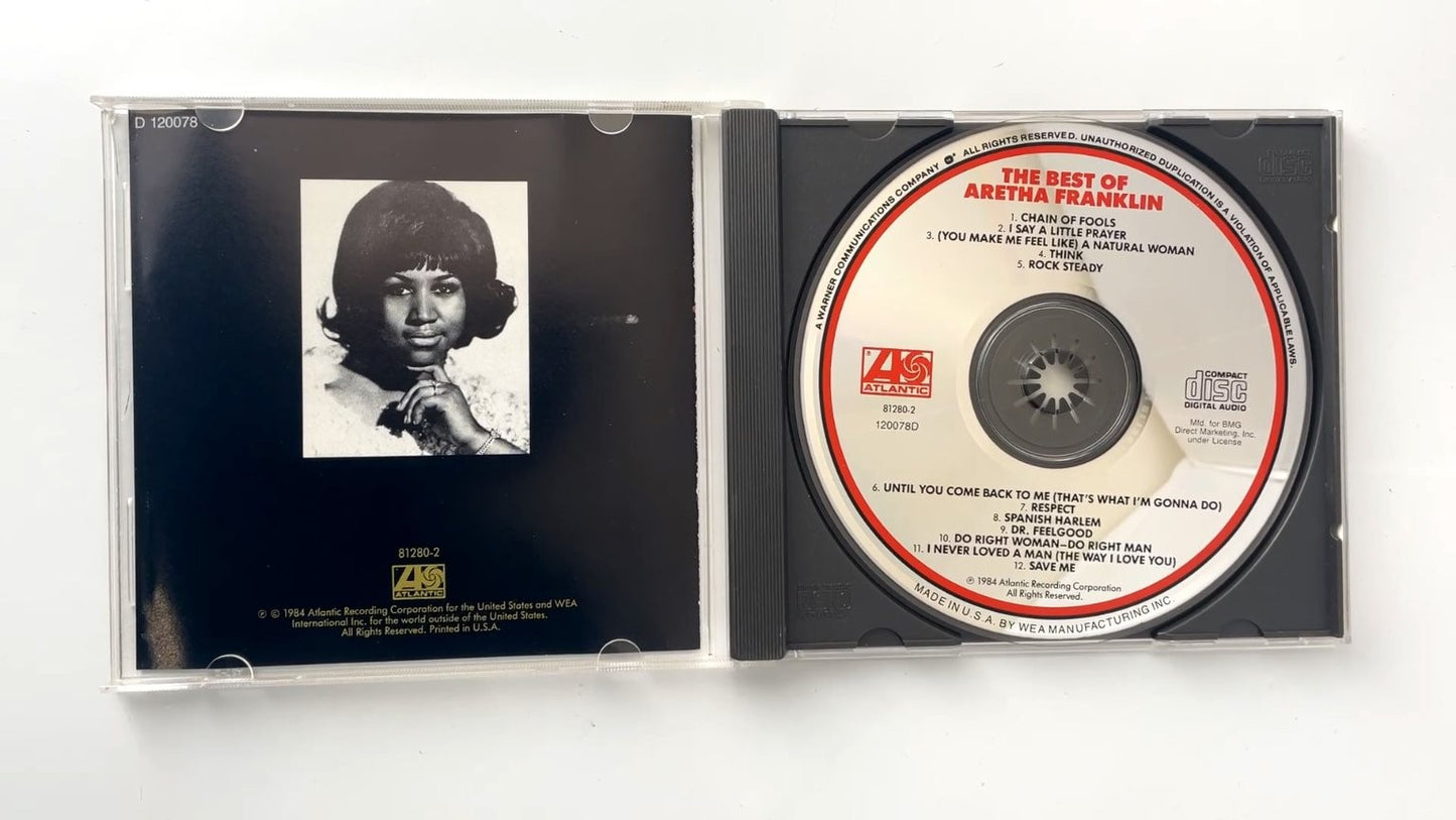 Aretha Franklin - The Best Of CD 1984 Soul R&B Atlantic 81280-2