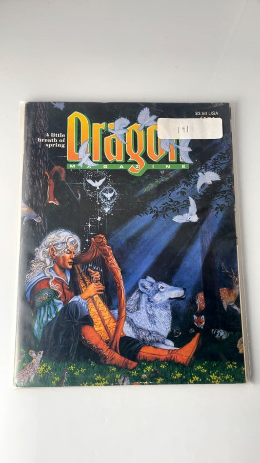 Dragon Magazine #191 TSR 1993 Fantasy RPG Illustrated Issue