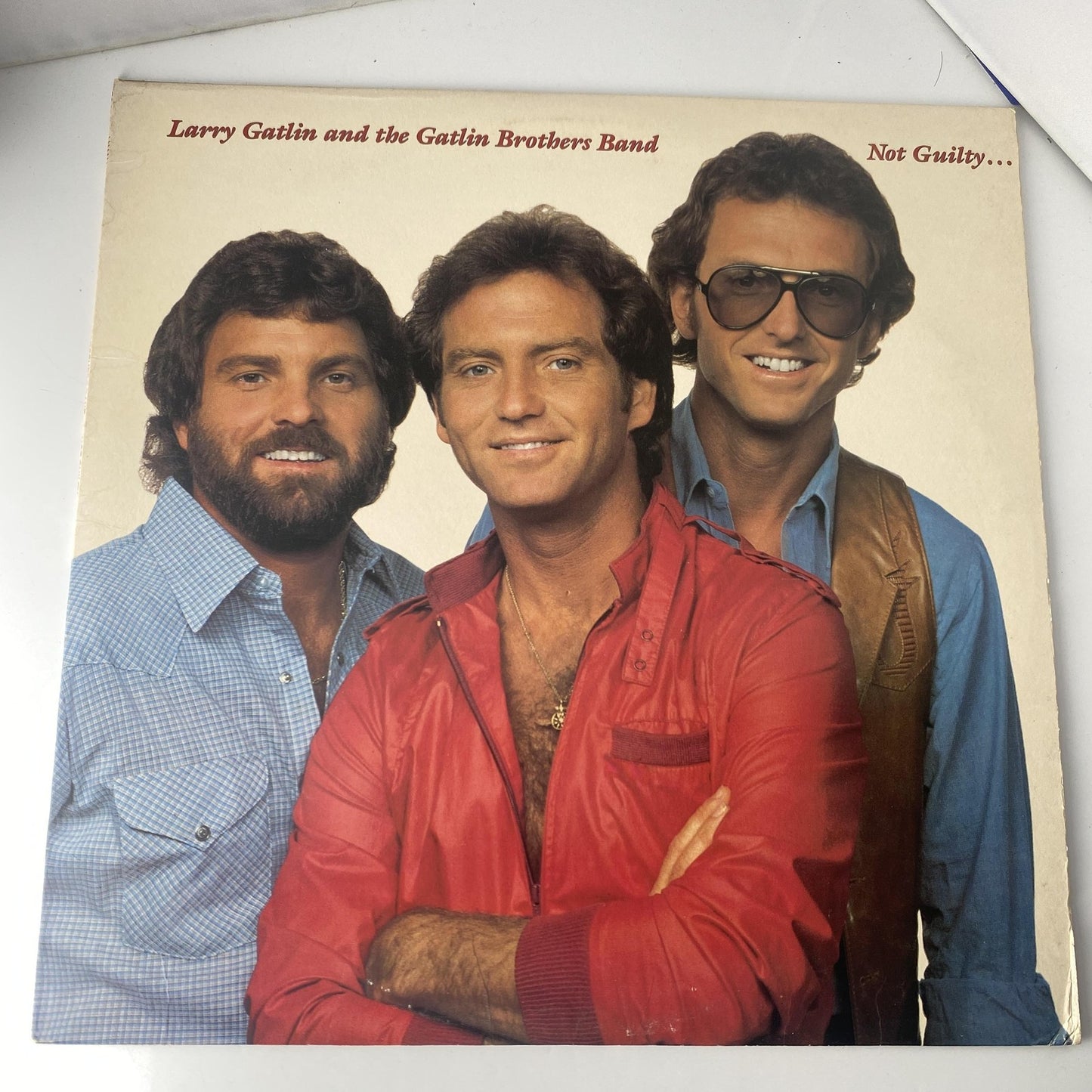 Vintage Larry Gatlin & Gatlin Brothers Not Guilty 12" Vinyl LP 1981 Columbia