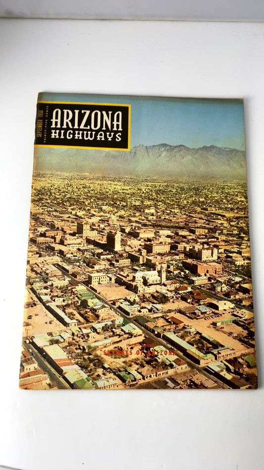 Arizona Highways Magazine Sep 1956 Vol 32 No 9 Phoenix Sedona Aviation