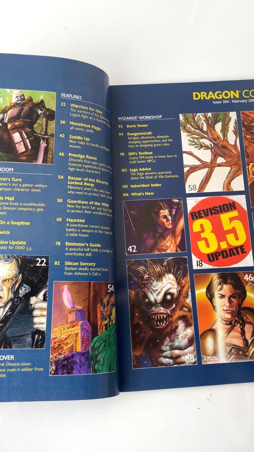 Dragon Magazine #304 Official Dungeons & Dragons February 2003 Illustrated