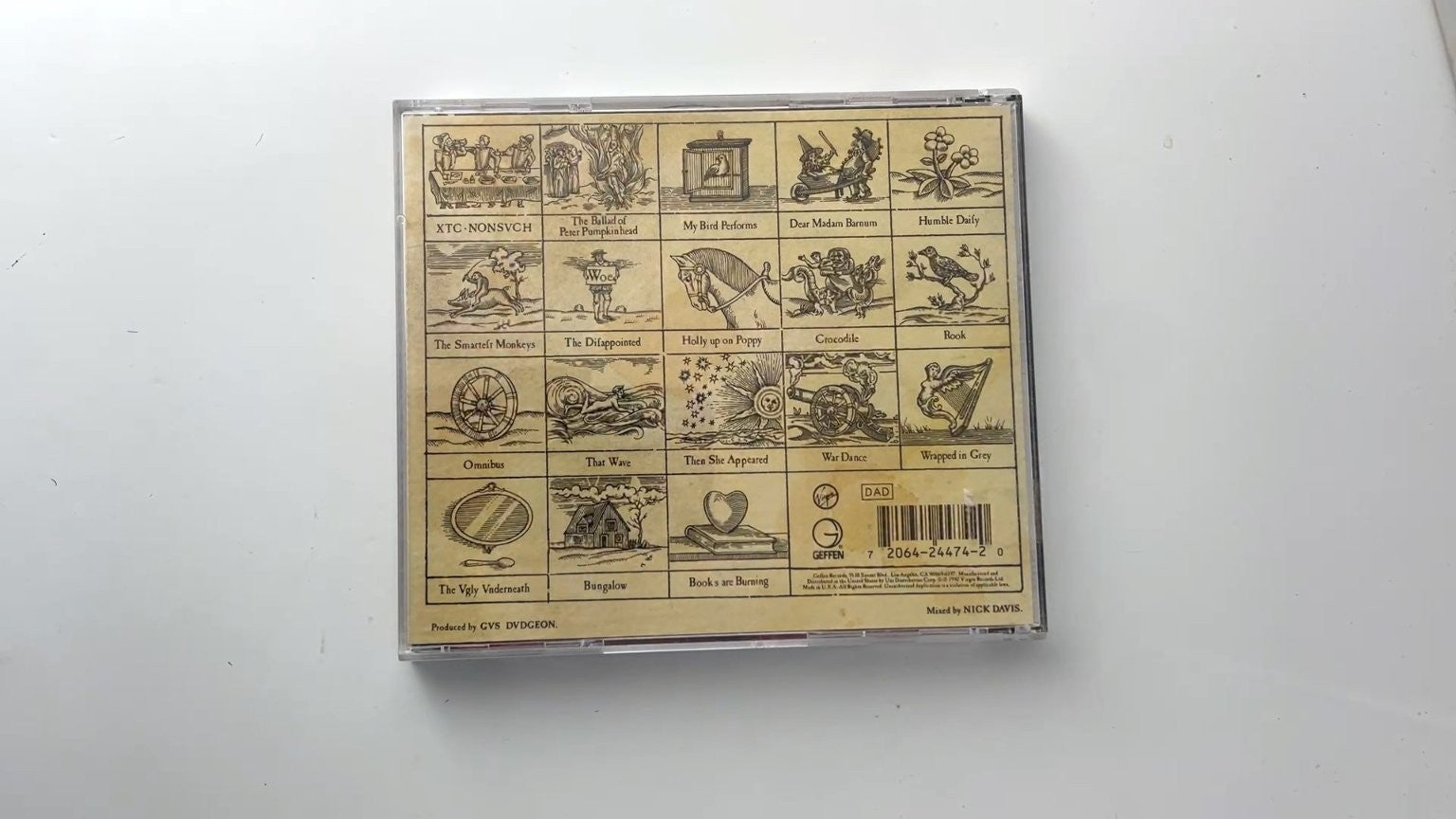 XTC - Nonsuch CD 1992 Rock Alternative Geffen Records