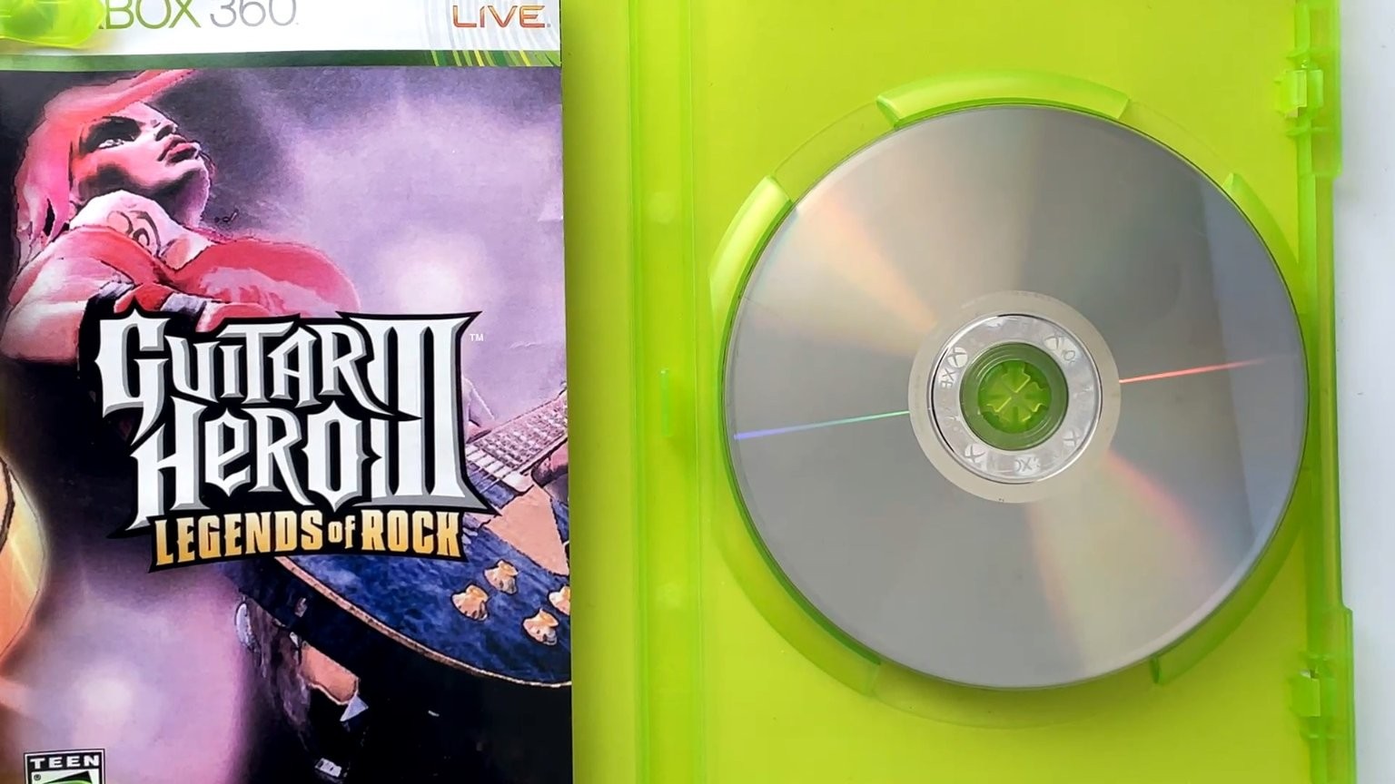 Guitar Hero III Legends of Rock Xbox 360 Video Game Multiplayer CIB